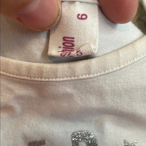 Sunny Fashion Girls Outer Space T-Shirt Dress with Navy Tulle Skirt - Picture 5 of 7